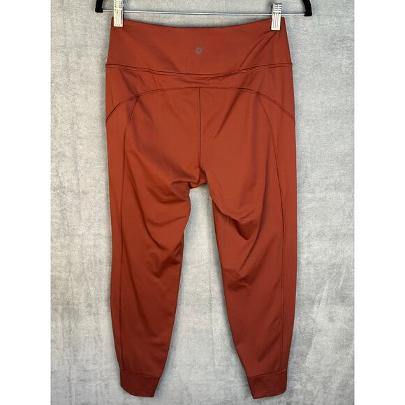 Athleta Pants Womens Extra Small Brown Distance Jogger Pockets Stretch Workout - Picture 6 of 14